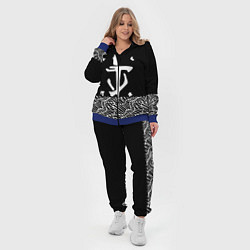 Женский 3D-костюм Doom геометрия линии, цвет: 3D-синий — фото 2