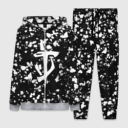 Женский 3D-костюм Дум белые брызги красок, цвет: 3D-меланж