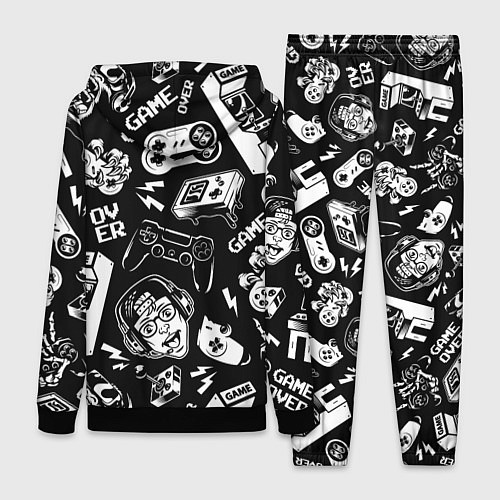 Женский костюм Retro gamer pattern / 3D-Черный – фото 2