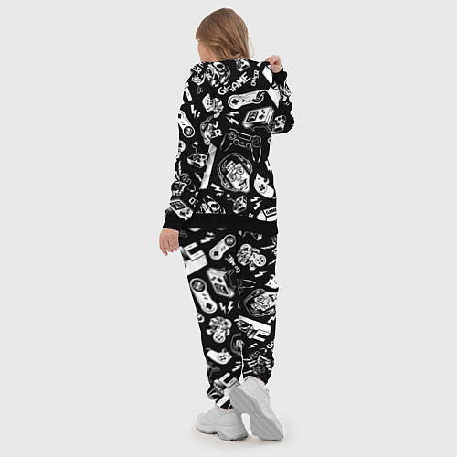 Женский костюм Retro gamer pattern / 3D-Черный – фото 5
