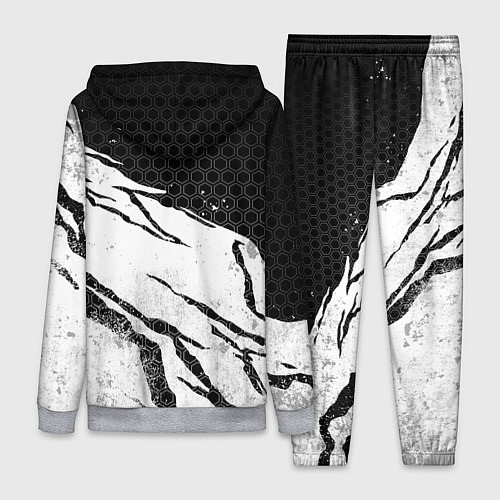 Женский костюм Федерация бокса России - белый затертый / 3D-Меланж – фото 2