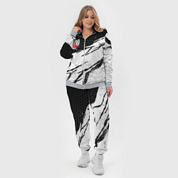 Женский 3D-костюм Федерация бокса России - белый затертый, цвет: 3D-меланж — фото 2