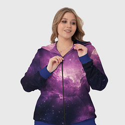 Женский 3D-костюм Облака в космосе, цвет: 3D-синий — фото 2