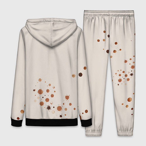 Женский костюм Пятна кофе часть дизайна - можно проливать / 3D-Черный – фото 2