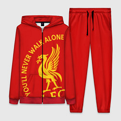 Женский 3D-костюм Ливерпуль youll never walk alone, цвет: 3D-красный