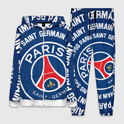 Женский 3D-костюм ПСЖ надписи по кругу, цвет: 3D-белый