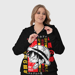 Женский 3D-костюм Ван Пис Луффи, цвет: 3D-черный — фото 2