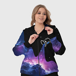 Женский 3D-костюм Потеки космической краски, цвет: 3D-черный — фото 2