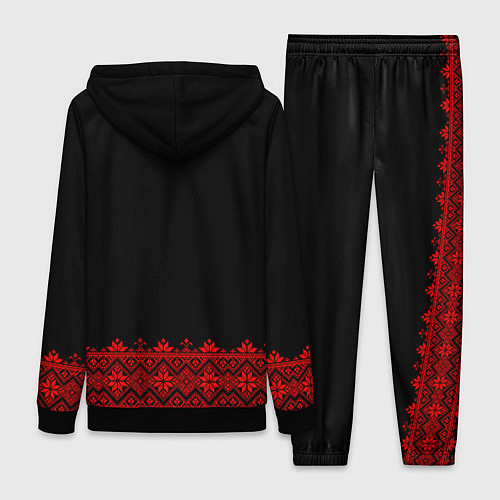 Женский костюм Вышиванка традиционная / 3D-Черный – фото 2