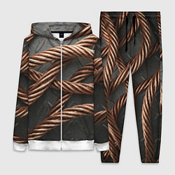 Женский 3D-костюм Витая медь, цвет: 3D-белый