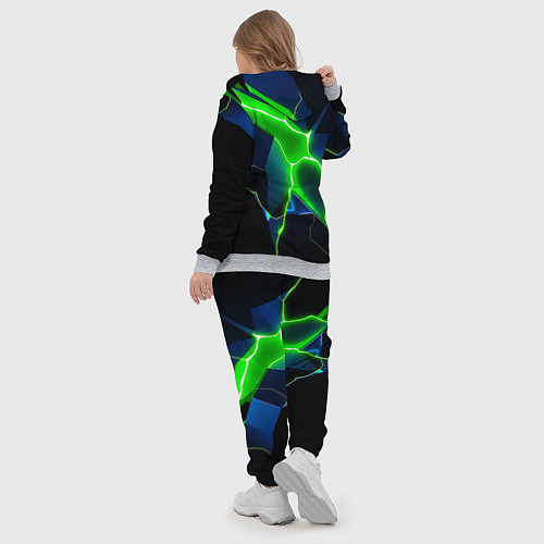 Женский костюм Neon green glow / 3D-Меланж – фото 5