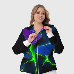 Женский 3D-костюм Neon tile, цвет: 3D-белый — фото 2