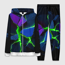 Женский 3D-костюм Neon tile, цвет: 3D-белый