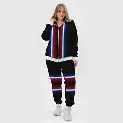 Женский 3D-костюм Color white blue red neon, цвет: 3D-белый — фото 2