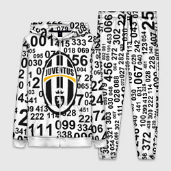 Женский 3D-костюм Ювентус числа, цвет: 3D-белый