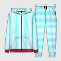 Женский костюм Neon white blue lines