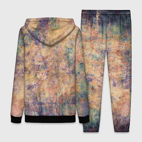 Женский костюм Абстракция - pink marble with blue flecks / 3D-Черный – фото 2