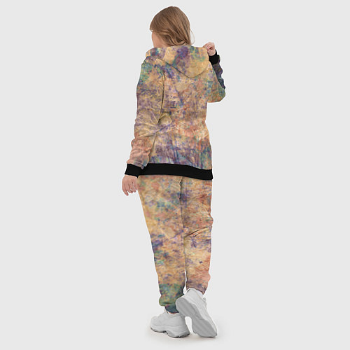 Женский костюм Абстракция - pink marble with blue flecks / 3D-Черный – фото 5