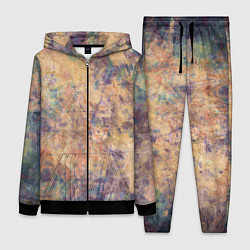 Женский 3D-костюм Абстракция - pink marble with blue flecks, цвет: 3D-черный