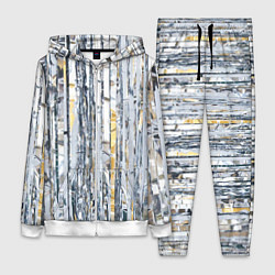 Женский 3D-костюм Новогодний дождик, цвет: 3D-белый