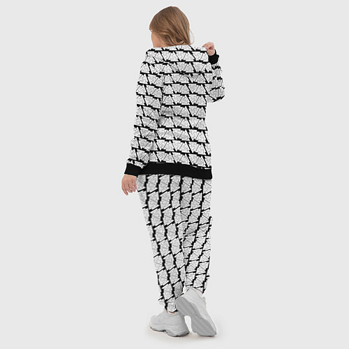 Женский костюм Символы валькнут как защитная кольчуга / 3D-Черный – фото 5