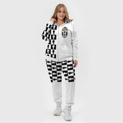 Женский 3D-костюм Ювентус паттерн люди, цвет: 3D-белый — фото 2