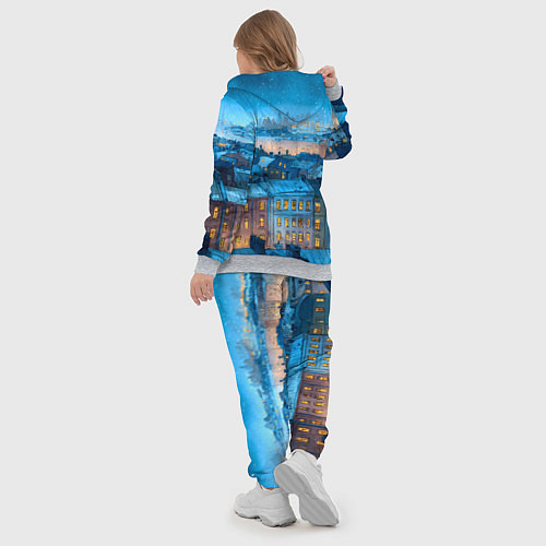 Женский костюм Крыши зимнего Питера / 3D-Меланж – фото 5