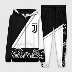 Женский костюм Ювентус геометрия полосы текстура