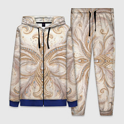 Женский костюм Перламутровый орнамент с перьями