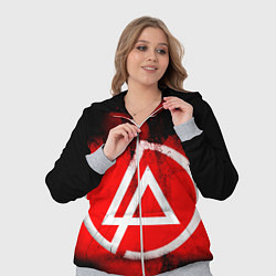 Женский 3D-костюм Linkin Park: Red style, цвет: 3D-меланж — фото 2