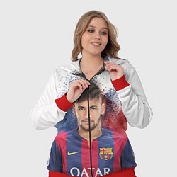 Женский 3D-костюм Neymar FCB, цвет: 3D-красный — фото 2