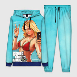 Женский 3D-костюм GTA 5: Selfie Girl, цвет: 3D-синий