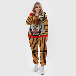 Женский 3D-костюм Взгляд тигра, цвет: 3D-красный — фото 2