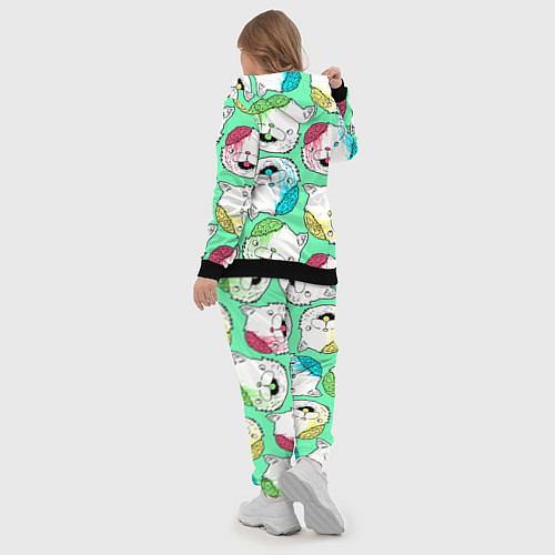 Женский костюм Drop Dead: Kitty Heads / 3D-Черный – фото 5