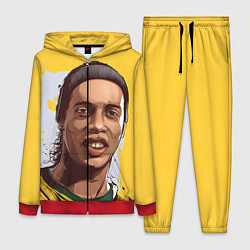 Женский 3D-костюм Ronaldinho Art, цвет: 3D-красный