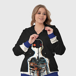 Женский 3D-костюм Three Days Grace: Skeleton, цвет: 3D-синий — фото 2