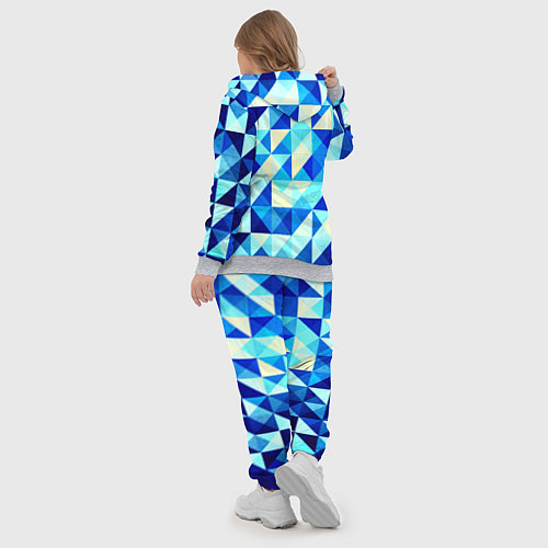 Женский костюм Синяя геометрия / 3D-Меланж – фото 5