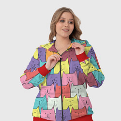 Женский 3D-костюм Котики, цвет: 3D-красный — фото 2