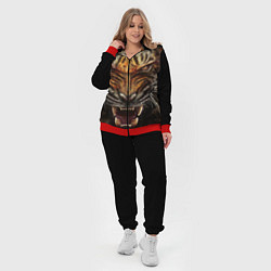 Женский 3D-костюм Разъяренный тигр, цвет: 3D-красный — фото 2