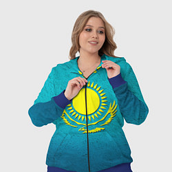 Женский 3D-костюм Флаг Казахстана, цвет: 3D-синий — фото 2