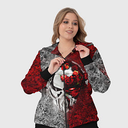 Женский 3D-костюм Pirate Station: Flowers, цвет: 3D-черный — фото 2