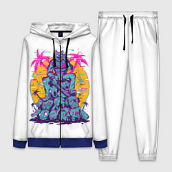 Женский 3D-костюм Hotline Miami: Throne, цвет: 3D-синий