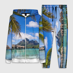 Женский 3D-костюм Бора-Бора, цвет: 3D-белый