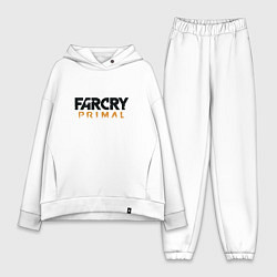Женский костюм оверсайз Far Cry: Primal Logo, цвет: белый