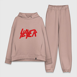 Женский костюм оверсайз Slayer, цвет: пыльно-розовый