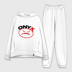 Женский костюм оверсайз Onyx, цвет: белый