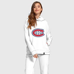 Женский костюм оверсайз Montreal Canadiens, цвет: белый — фото 2