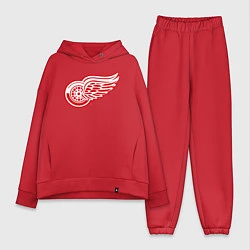 Женский костюм оверсайз Detroit Red Wings, цвет: красный