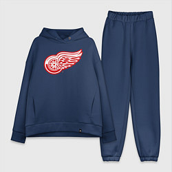 Женский костюм оверсайз Detroit Red Wings, цвет: тёмно-синий