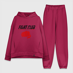 Женский костюм оверсайз Fight Club, цвет: маджента